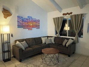 Sectional couch is very comfortable and relaxing. 