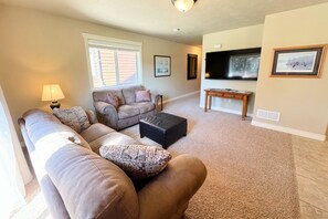 After a day of adventure, kickback and relax in this wonderful living room.
