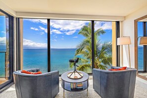 Whale watch right from the living room! Catch every dramatic sunset in style.