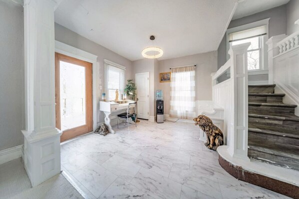 Welcome to our extra-large 5-bedroom home in the heart of Akron!