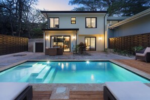 Sandpiper house at twilight