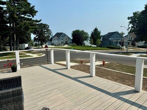 Huge deck to gather with friends or catch some rays! People/dog watching opportunities abound!