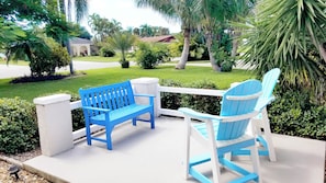 FRONT YARD PATIO SITTING AREA
