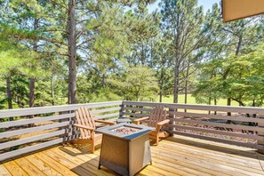Private Deck | 2-Story Home | Gas Grill | Golf Course View