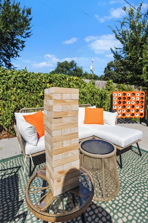 Fun games in outdoor space