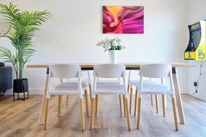 Dining area with bonus Pac-Man for all ages to enjoy
