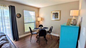 Dining area with seating for four