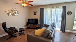Living area with access to balcony