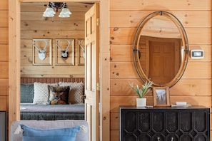 Master suite just off the living room