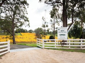 Entrance to Bundaleera Vineyard in Relbia, Tasmania