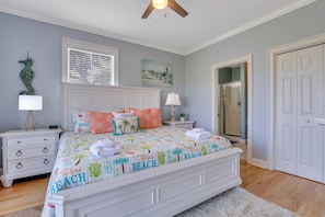 1st floor suite.  King bed with bathroom and laundry.