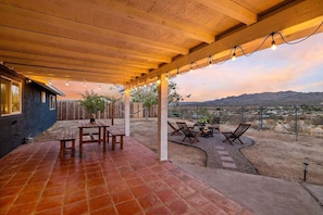 Pets are welcome in the home and the backyard is fully-fenced in for your furry friends to roam around!