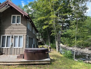 Hot tub on river