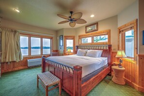 Lakefront Bedroom Suite 1 | King Bed | Smart TV | Gas Fireplace