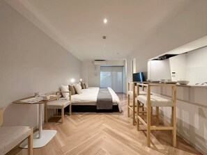 Bed Area view with counter top