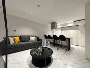 Living area with Sofa bed