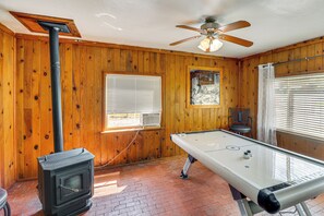 Game Room | Air Hockey Table | Wood-Burning Stove | 2-Story Home | 1st Floor