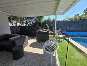 BBQ and outdoor seating