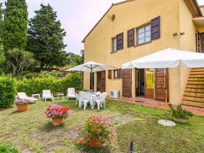 Plant, Flower, Building, Window, Sky, Chair, House, Land Lot, Grass, Tree