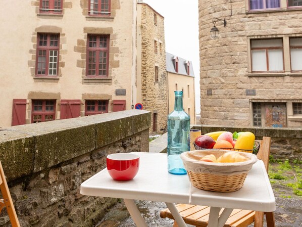 Food, Table, Building, Window, Property, Tableware, Wood, Plant, Outdoor Furniture, Interior Design