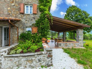 Haus, Hütte, Zuhause, Strauch, Bauernhaus, Garten, Estate, Garten, Landscaping