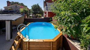 The swimming pool of Casa Dvi Mendule