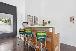 Go Pack!! The wet bar keeps the party in the room