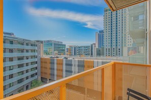 Blick vom Balkon