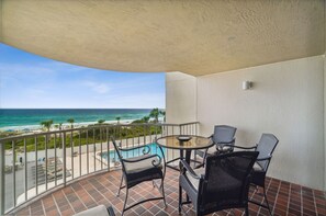 Views of the Hidden Dunes Pool (heated seasonally), kiddie pool, hot tub, and seating areas over looking the Gulf of Mexico!