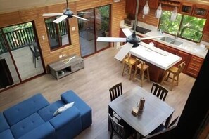 View of Top Floor living room from Loft above