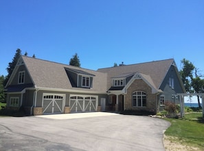 Plenty of parking with circle driveway for larger vehicles or trailers