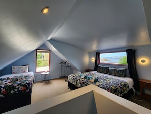 Bedroom with views to the sea