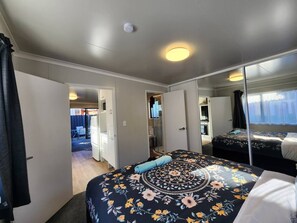 Bedroom set up with Super King bed (can be changed to 2x King Singles on request, with sufficient notice)