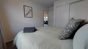 Bedroom 2 (Queen bed) with closet space