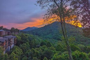 View the Sunset over the Mountains