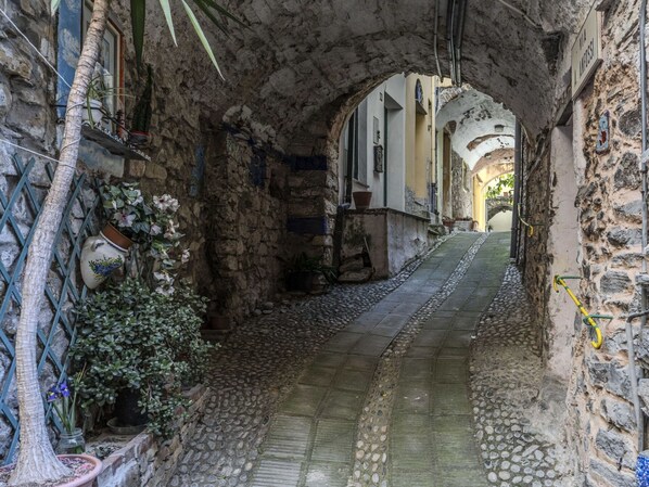 Gebäude, Pflanze, Strassenbelag, Flooring, Strasse, Gasse, Stadt, Strasse, Fassade, Bogen