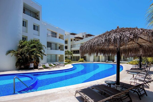 Enjoy shade or sun at our lovely pool