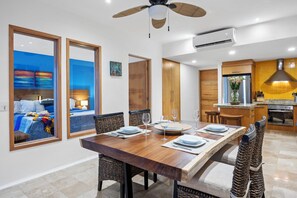 The windows give you a peek into the bedroom