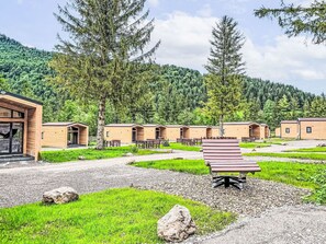 Baum, Hütte, Lärche, Blockhaus, Immergrün, Gartenbauten, Park, Pine Familie