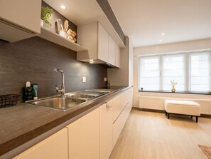 Cabinetry, Countertop, Tap, Sink, Kitchen Sink, Building, Window, Kitchen, Wood, Plumbing Fixture