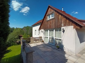 Sky, Cloud, Plant, Window, Building, Wood, Tree, Cottage, House, Slope