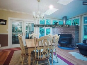 relax by fireplace
