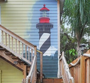 One of a kind unique and local artistic murals surround the space