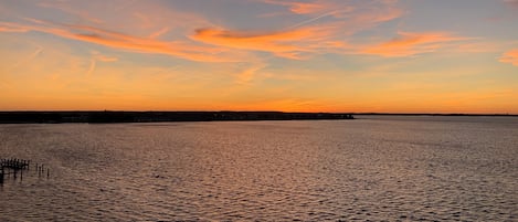 Sunset view from balcony
