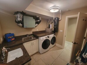 Laundry Room that guests have access to