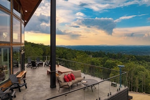 Expansive vistas from the spacious patio/deck.