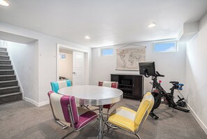 Challenge friends to a game at the table or crush your workout on the Peloton!