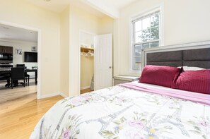 Sunlight, simplicity, and a sense of calm define this restful space.