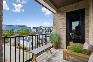Enjoy a private balcony, perfect for sipping your morning coffee or winding after a fun day of exploring the city.