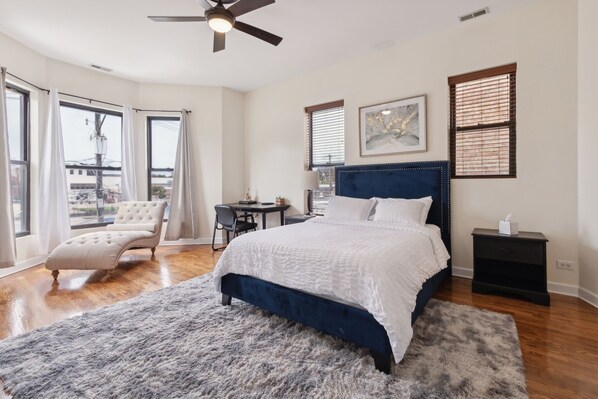 Home Decor, Indoors, Ceiling Fan, Rug, Chair